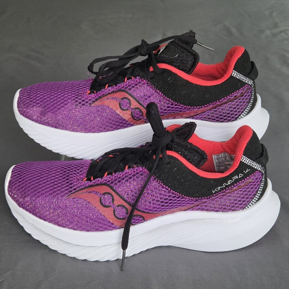 Saucony Kinvara 14 Women's 9.5 Purple White Sneakers S10823-91 - Picture 3 of 16